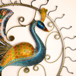 metal Peacock wall frame big (2)