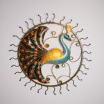metal Peacock wall frame big (3)