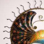 metal Peacock wall frame big (4)