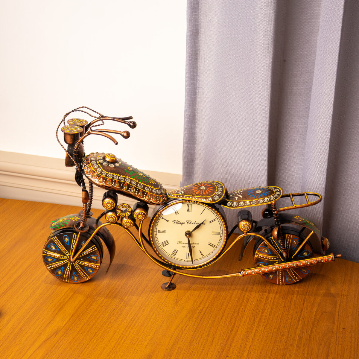 metal bike clock big (1)