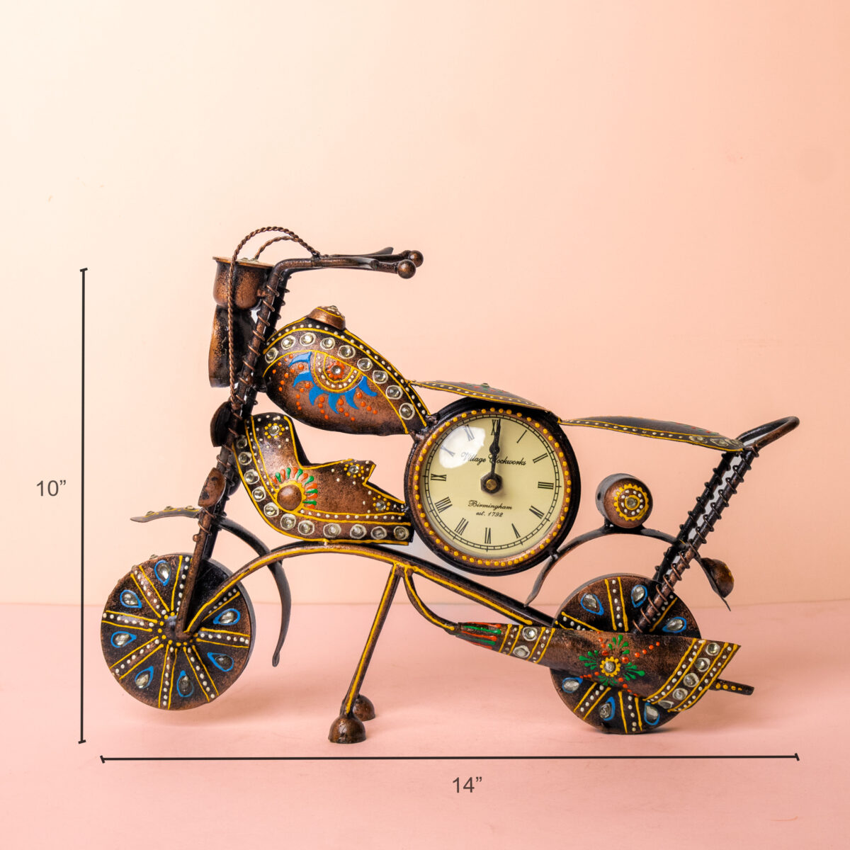 metal bike clock small (3)
