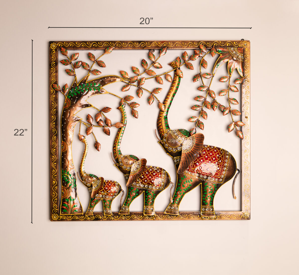 metal elephant wall frame (6)