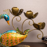 metal peacock tea light (4)