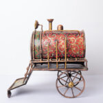 metal train engine clock big (3)