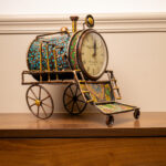 metal train engine clock big (6)