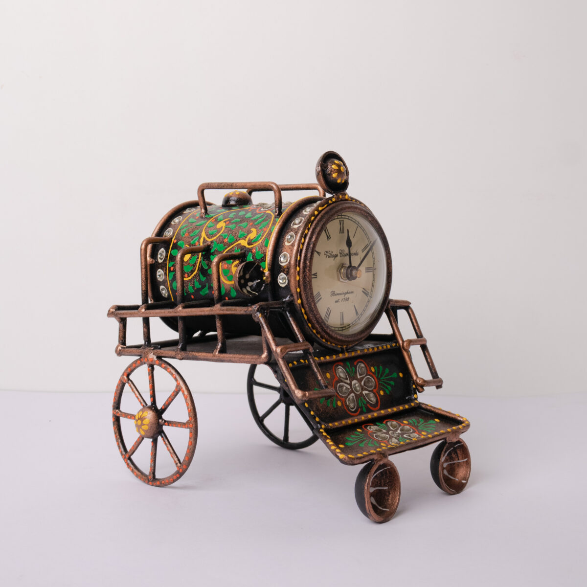 metal train engine clock small (6)