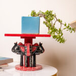 wooden 4elephant table (2)