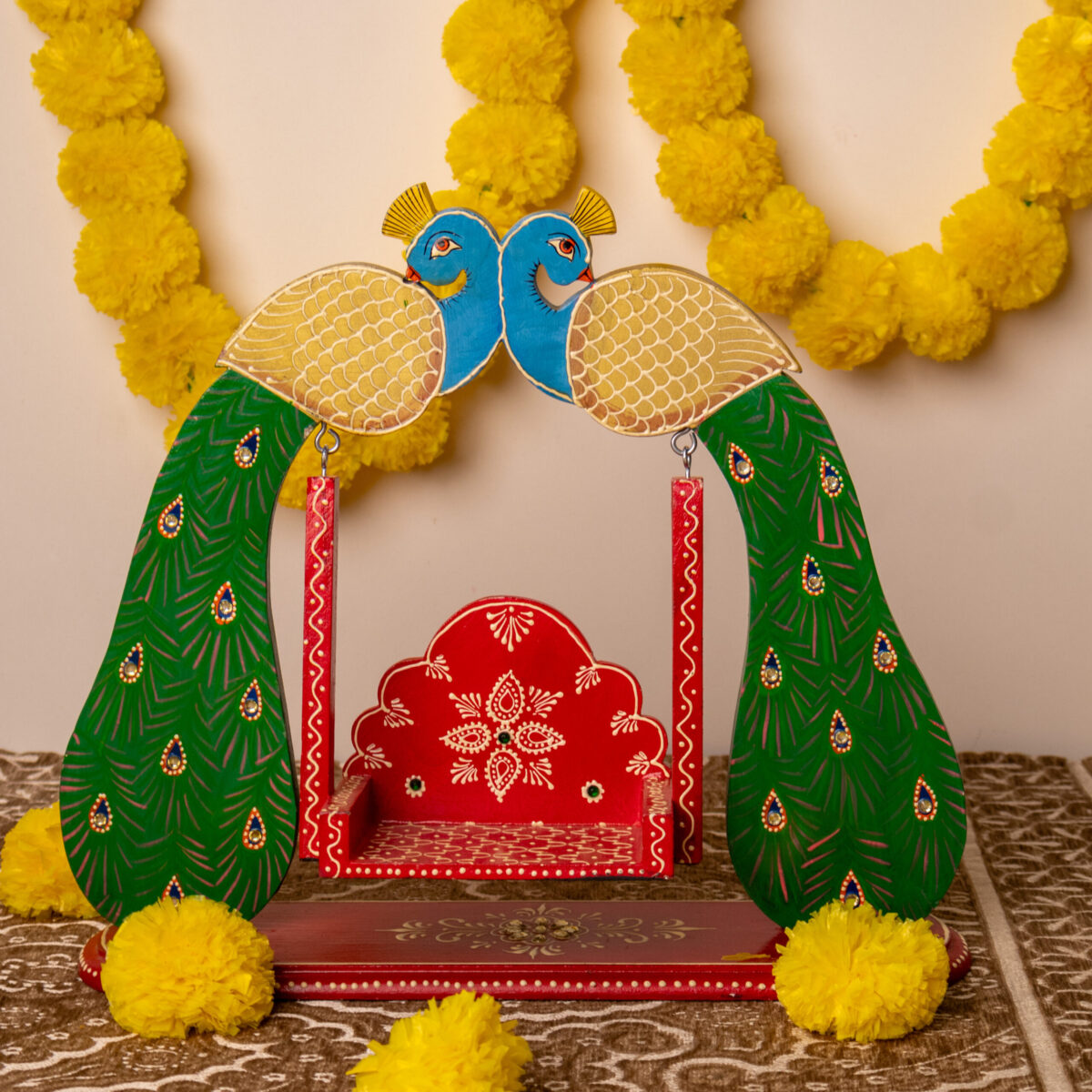wooden Peacock jhula (2)
