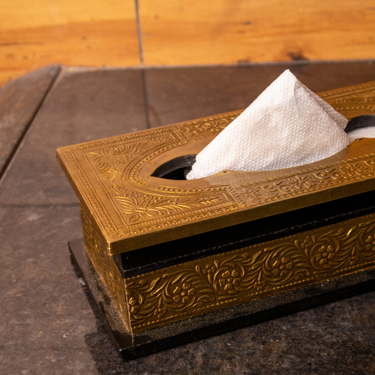 wooden brass tissue box (2)