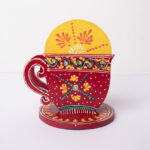 wooden cup shape Tea coaster (3)