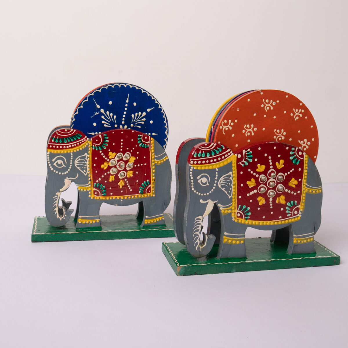 wooden elephant Tea coaster (7)