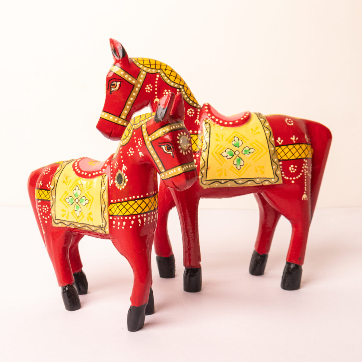 wooden horse set of 2 (6)