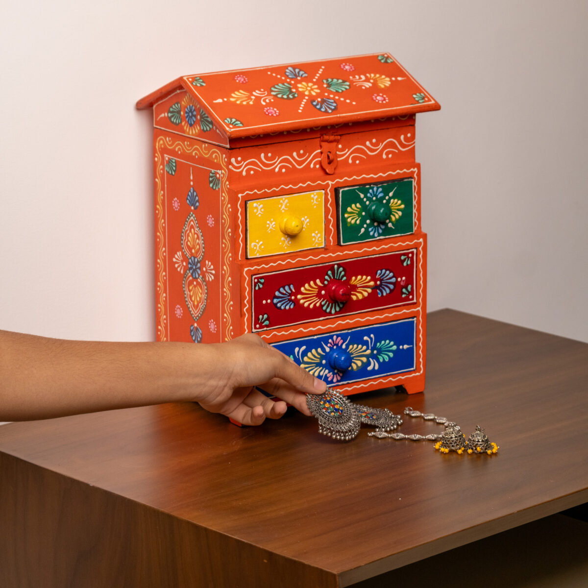 wooden painting jewellery drawer (2)