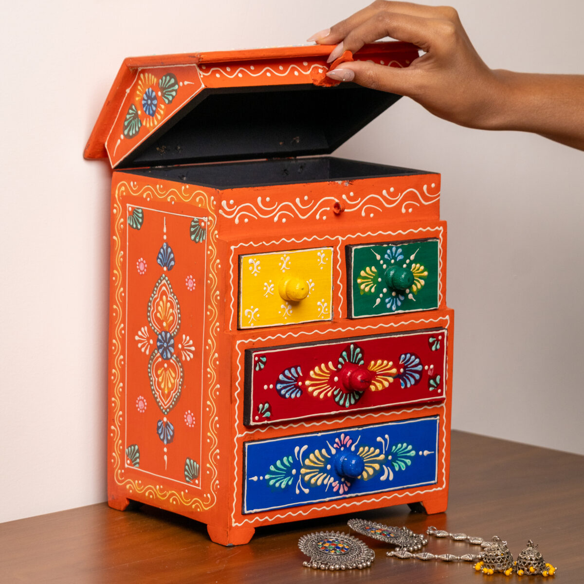 wooden painting jewellery drawer (3)