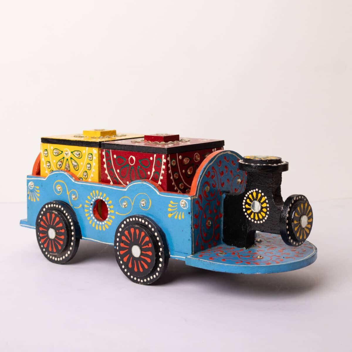 wooden train shaped dry fruits holder 2 box (6)