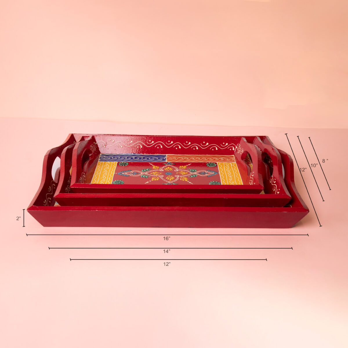 wooden tray set of 3 (9)