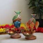 metal ganesh t light and metal krishna t light3 (2)